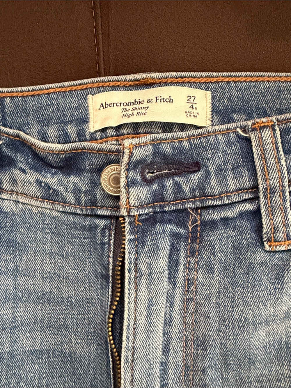 GU Abercrombie & Fitch Light Blue High Rise Skinny Jeans sz 27